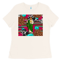 Bone san judas leopard cowhide tumbler Ladies Tee - JahusDesignShop