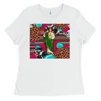 White san judas leopard cowhide tumbler Ladies Tee - JahusDesignShop
