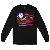 Black leopard baseball flag3 Long Sleeve Tee - JahusDesignShop