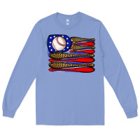 Colony Blue leopard baseball flag3 Long Sleeve Tee - JahusDesignShop