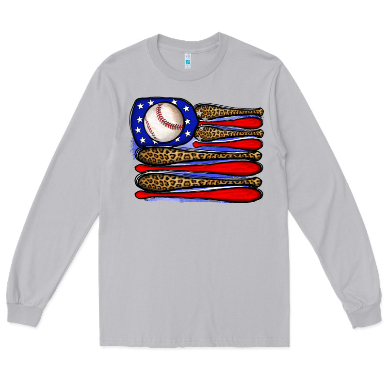 Leopard Baseball Flag3 Long Sleeve Tee by JahusDesignShop | Teevron