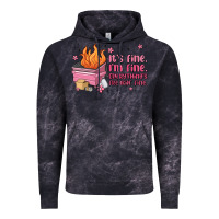 Cloud Black it's fine i'm fine everything's freakin' fine Vintage Hoodie - MaliasSmallBusiness