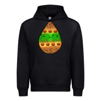 Black halloween pumpkin teardrop Urban Hoodie - BundleAndBundleShop