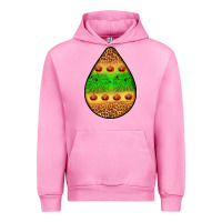 Fuchsia Pink halloween pumpkin teardrop Urban Hoodie - BundleAndBundleShop