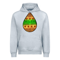 Heather Grey halloween pumpkin teardrop Urban Hoodie - BundleAndBundleShop