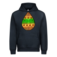 Navy halloween pumpkin teardrop Urban Hoodie - BundleAndBundleShop