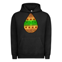 Pigment Black halloween pumpkin teardrop Urban Hoodie - BundleAndBundleShop