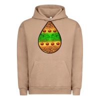 Pigment Burro halloween pumpkin teardrop Urban Hoodie - BundleAndBundleShop