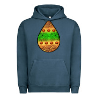 Pigment Midnight Navy halloween pumpkin teardrop Urban Hoodie - BundleAndBundleShop