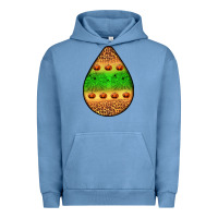 Pigment Pebble Blue halloween pumpkin teardrop Urban Hoodie - BundleAndBundleShop
