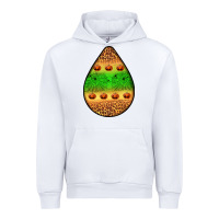 White halloween pumpkin teardrop Urban Hoodie - BundleAndBundleShop