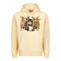 Pina Colada snowman with christmas trees 11inches Premium Hoodie - CowGirlArtShop
