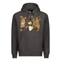 Smoke snowman with christmas trees 11inches Premium Hoodie - CowGirlArtShop