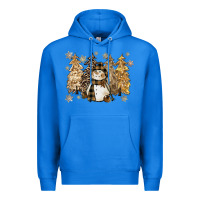 True Royal snowman with christmas trees 11inches Premium Hoodie - CowGirlArtShop
