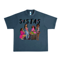 Midnight Navy sista sisters afro black women Urban Heavy Tee - NancyCooperArtShop