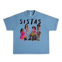 Pebble Blue sista sisters afro black women Urban Heavy Tee - NancyCooperArtShop