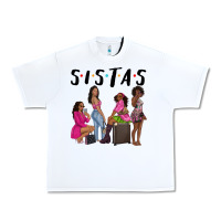 White sista sisters afro black women Urban Heavy Tee - NancyCooperArtShop