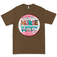 Cacao nurse round earrings 2 Premium Tee - BundleAndBundleShop