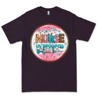 Plum nurse round earrings 2 Premium Tee - BundleAndBundleShop