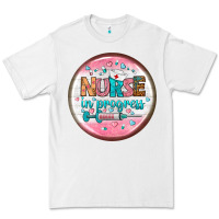 White nurse round earrings 2 Premium Tee - BundleAndBundleShop