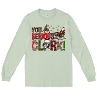 Matcha You Serious Clark With Santa Sleigh Long Sleeve Tee - BundleAndBundleShop