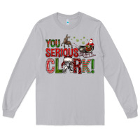 Moon Dust You Serious Clark With Santa Sleigh Long Sleeve Tee - BundleAndBundleShop