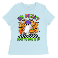 Baby Blue no diggity bout to bag it up Ladies Tee - Artiststas