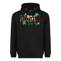 Black mama claus christmas Heavyweight Hoodie - CowGirlArtShop