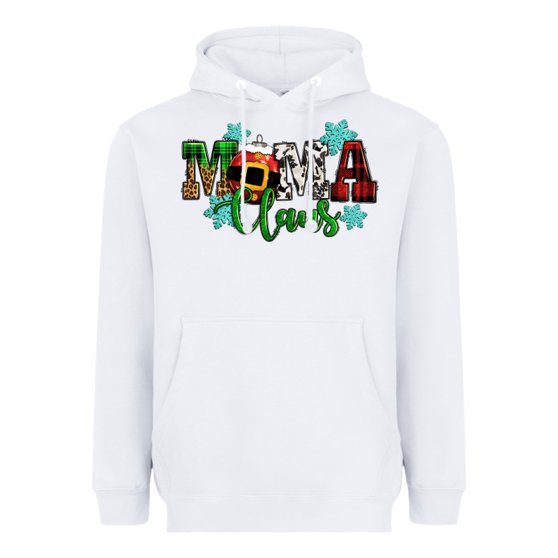 Mama Claus Christmas Heavyweight Hoodie by CowGirlArtShop | Teevron