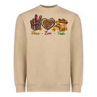 Mushroom Peace Love Fiesta Heavyweight Sweatshirt - BundleAndBundleShop