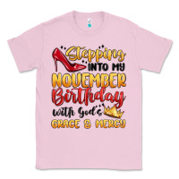 Bubblegum Pink stepping into my november birthday Classic Tee - MaliasSmallBusiness