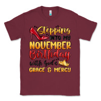 Burgundy stepping into my november birthday Classic Tee - MaliasSmallBusiness