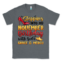 Charcoal Heather stepping into my november birthday Classic Tee - MaliasSmallBusiness