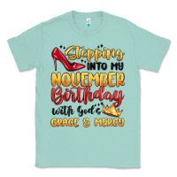 Seafoam stepping into my november birthday Classic Tee - MaliasSmallBusiness