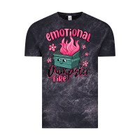 Cloud Black emotional dumpster fire Vintage Tee - MaliasSmallBusiness