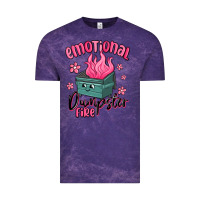 Cloud Purple emotional dumpster fire Vintage Tee - MaliasSmallBusiness