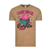 Vintage Coffee emotional dumpster fire Vintage Tee - MaliasSmallBusiness