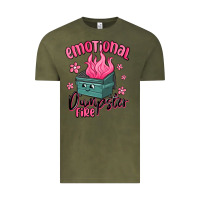 Vintage Olive emotional dumpster fire Vintage Tee - MaliasSmallBusiness