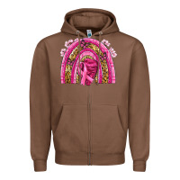 Chestnut breast cancer rainbow Zipper Hoodie - NancyCooperArtShop