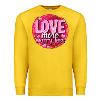 Lemon Love more worry less Valentine's Day Premium Sweatshirt - HowdyJamesFarm