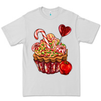 Dove Grey Christmas candy cupcake Premium Tee - AdoDesignShop