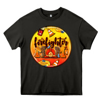 Asphalt firefighter coasters Heavy Core Tee - AdoDesignShop