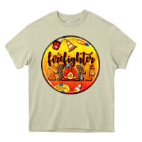 Mossy firefighter coasters Heavy Core Tee - AdoDesignShop