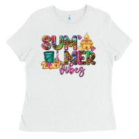 White summer vibes Ladies Tee - AdoDesignShop