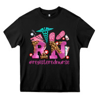 Black registered nurse with crocs Heavy Core Tee - AdoDesignShop
