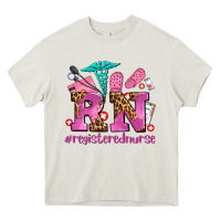 Cream registered nurse with crocs Heavy Core Tee - AdoDesignShop