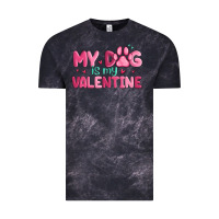 Cloud Black my dog is my valentine Vintage Tee - MaliasSmallBusiness