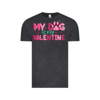 Vintage Black my dog is my valentine Vintage Tee - MaliasSmallBusiness