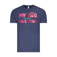 Vintage Denim my dog is my valentine Vintage Tee - MaliasSmallBusiness