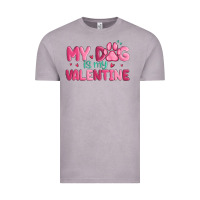 Vintage Zinc my dog is my valentine Vintage Tee - MaliasSmallBusiness